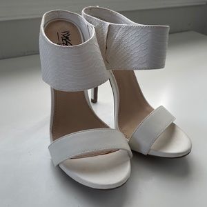 Massino white heels